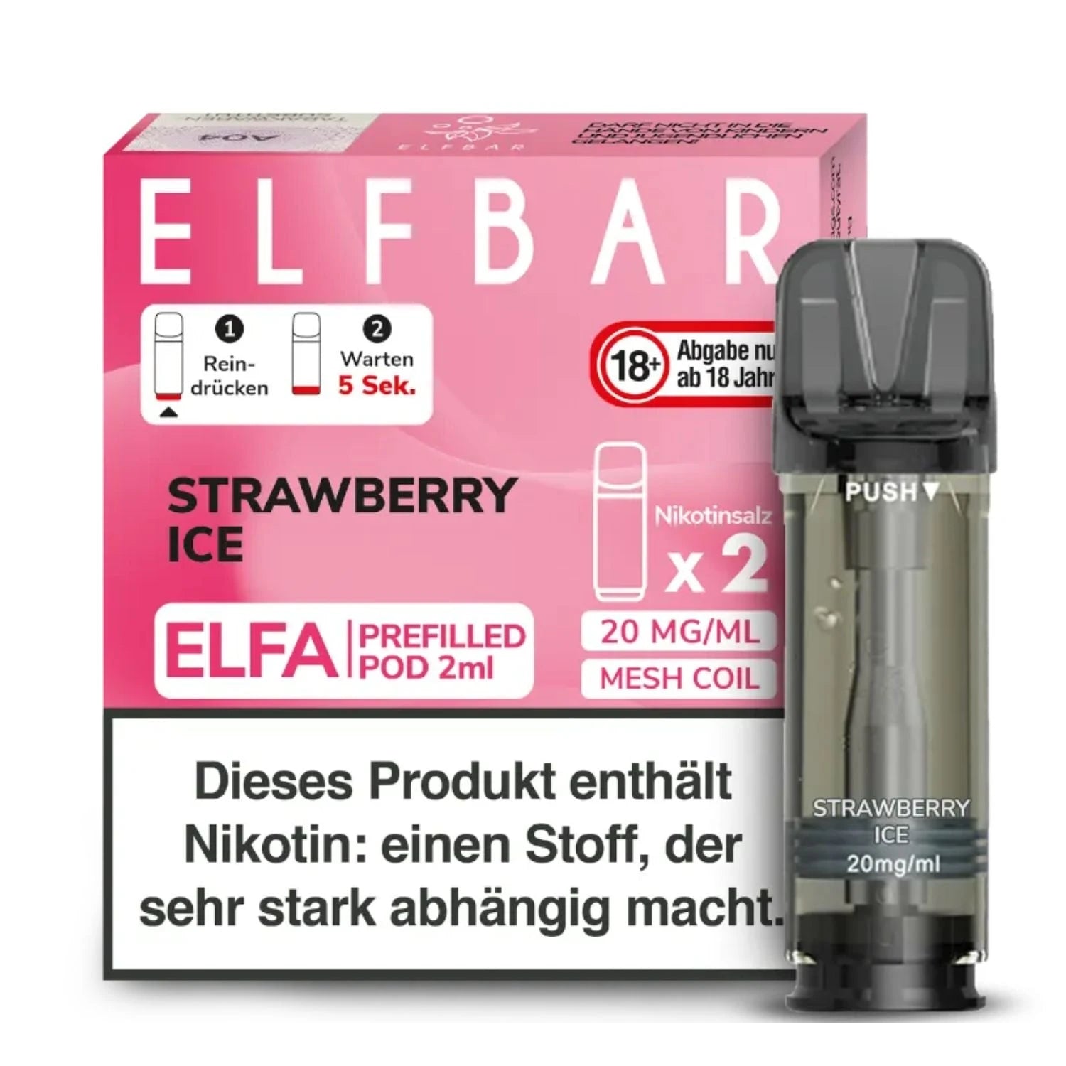 ELFBAR ELFA Pod 2er Pack 20mg/ml - verschiedene Sorten Elfbar